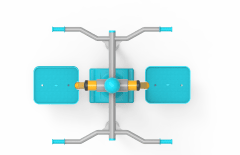 Ciftli Yan Salinim Aleti KLF-09 | Dış Mekan Spor Aletleri | Erse Kent Mobilyaları